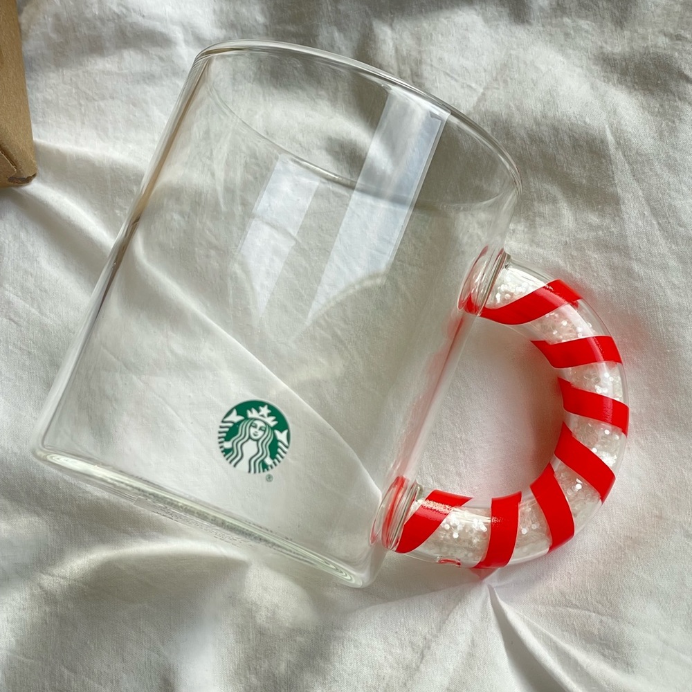Starbucks Christmas Glass Bead Filled Mug NWT 2020
